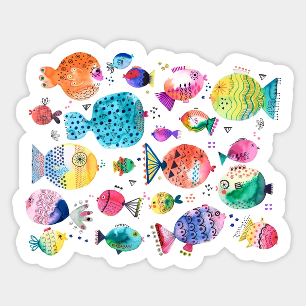 Fish Sticker by ninoladesign